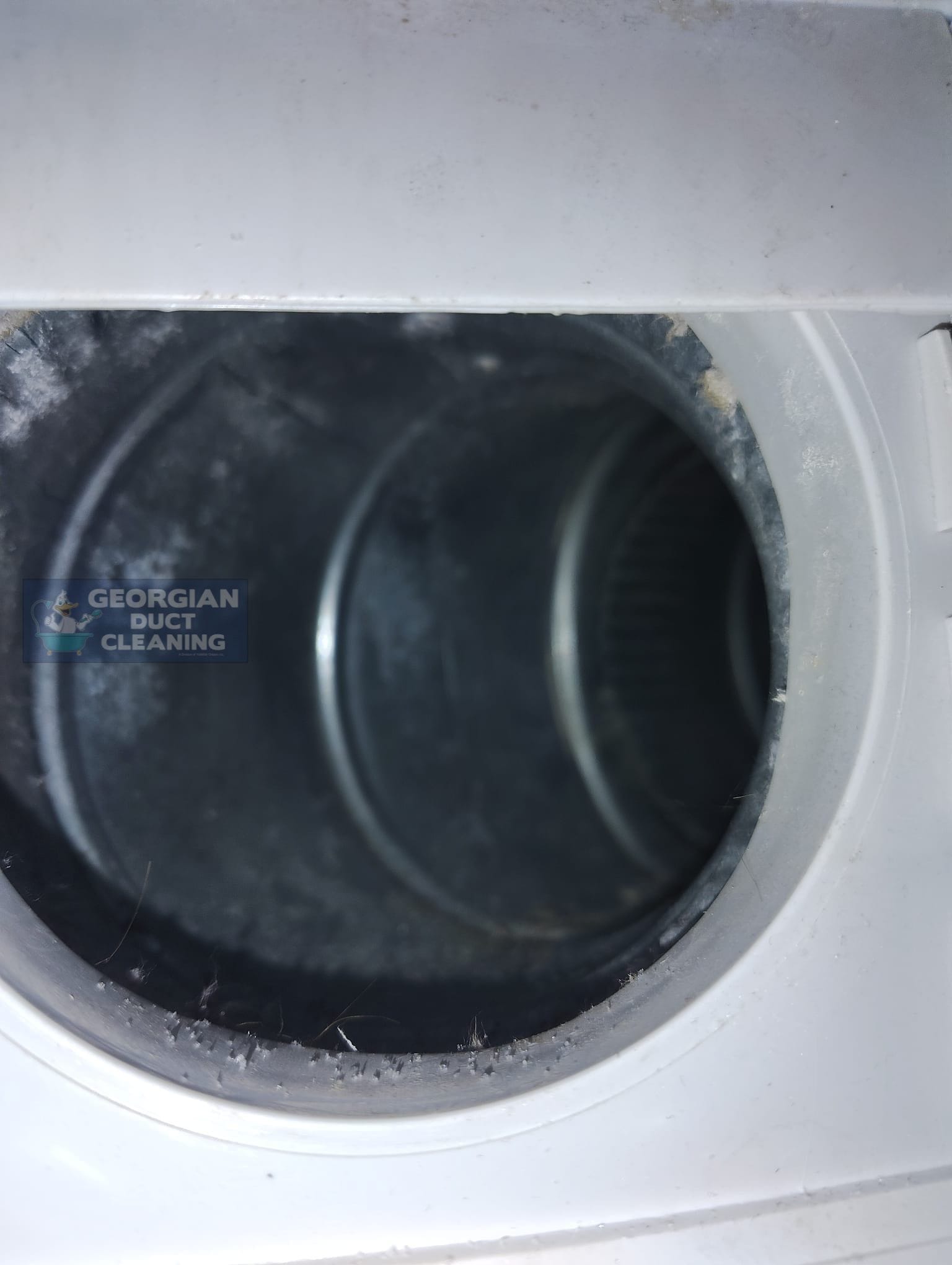 Clean duct after cleaning
