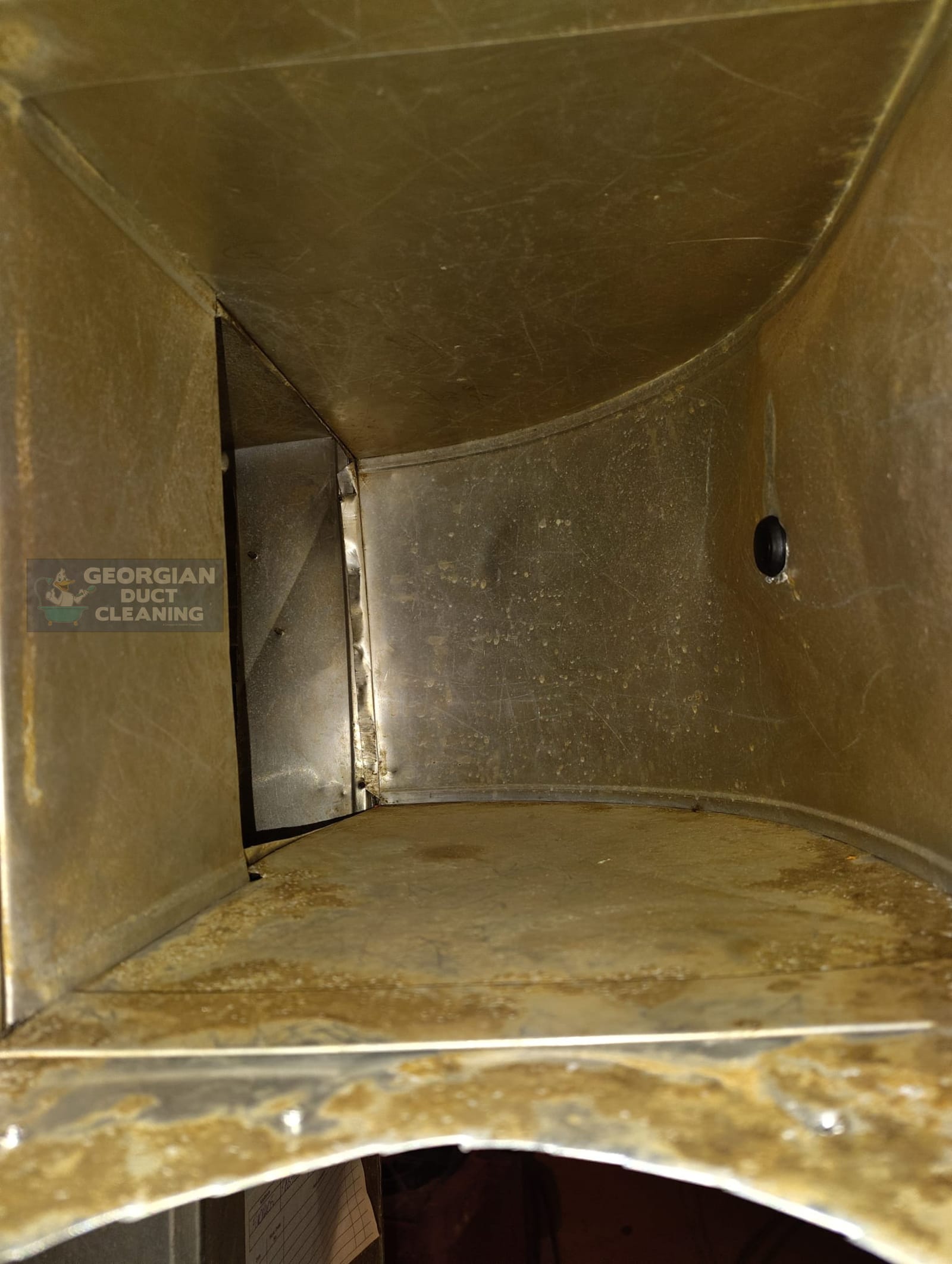 Clean duct after cleaning