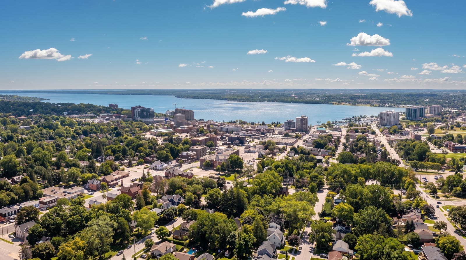 Scenic view of Barrie, Ontario