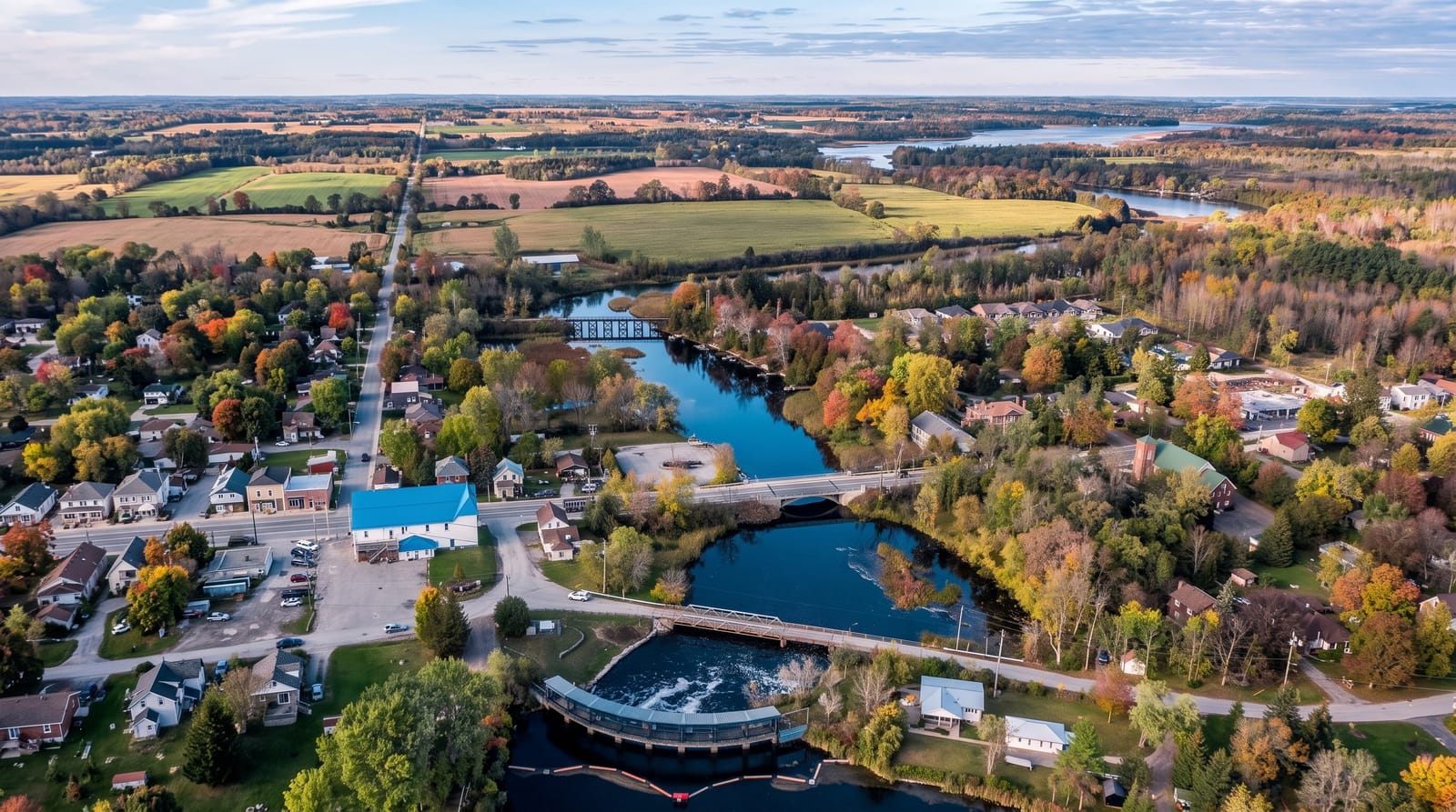 Scenic view of Kawartha Lakes, Ontario